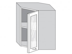 1.60.3у Шкаф настенный (h=720) угловой на 600мм со стекл. дверцей в Верхнем Уфалее - verhnij-ufalej.magazinmebel.ru | фото