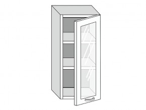 19.40.3 Шкаф настенный (h=913) на 400мм с 1-ой стекл. дверцей в Верхнем Уфалее - verhnij-ufalej.magazinmebel.ru | фото