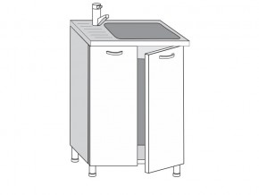 2.60.2мн Шкаф-стол на 600мм под накладную мойку с 2-мя дверцами в Верхнем Уфалее - verhnij-ufalej.magazinmebel.ru | фото
