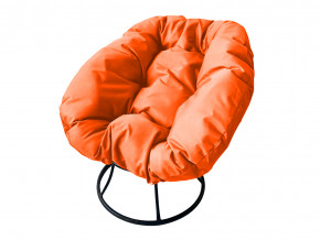 Кресло Пончик без ротанга оранжевая подушка в Верхнем Уфалее - verhnij-ufalej.magazinmebel.ru | фото