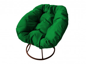 Кресло Пончик без ротанга зелёная подушка в Верхнем Уфалее - verhnij-ufalej.magazinmebel.ru | фото