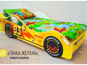 Кровать детская машина Тачка Желтая в Верхнем Уфалее - verhnij-ufalej.magazinmebel.ru | фото