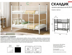 Кровать двухъярусная Скандик 42.20-01 в Верхнем Уфалее - verhnij-ufalej.magazinmebel.ru | фото - изображение 2