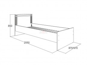 Кровать одинарная Ольга 18 900 в Верхнем Уфалее - verhnij-ufalej.magazinmebel.ru | фото - изображение 2