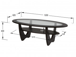 Стол журнальный Юпитер со стеклом СЖС-01 венге в Верхнем Уфалее - verhnij-ufalej.magazinmebel.ru | фото - изображение 2